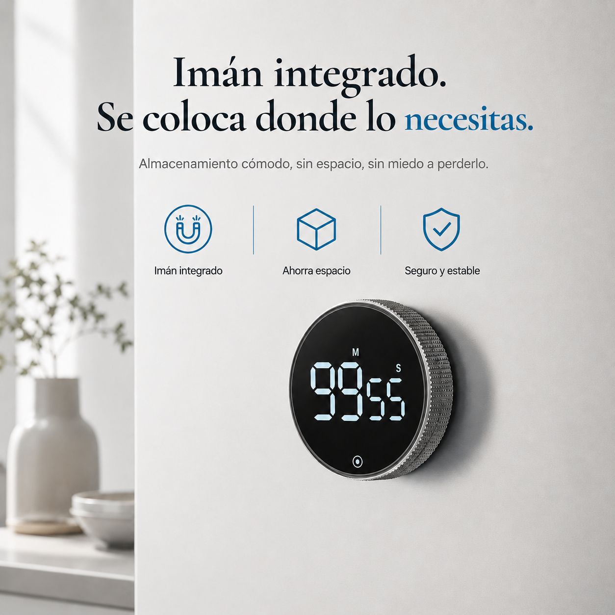Temporizador Digital Giratorio con Pantalla LED